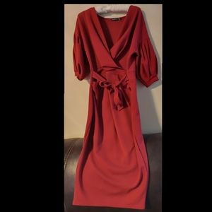 Burgandy Maternity Dress Medium